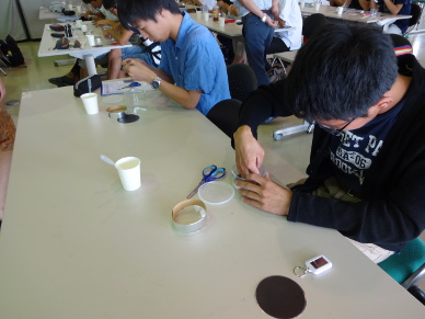 霧箱作成中